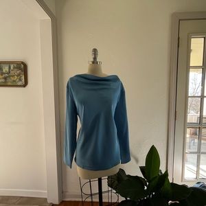 Ann Taylor Blue Satin Top